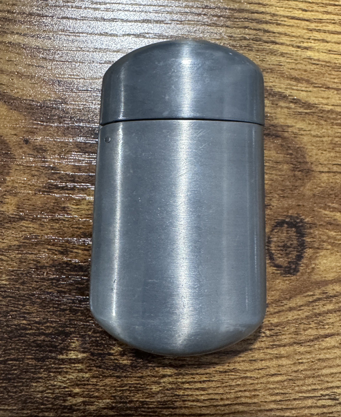 Flip Top Pocket Ashtray Tin Portable Cigarette Butt Phillip Morris