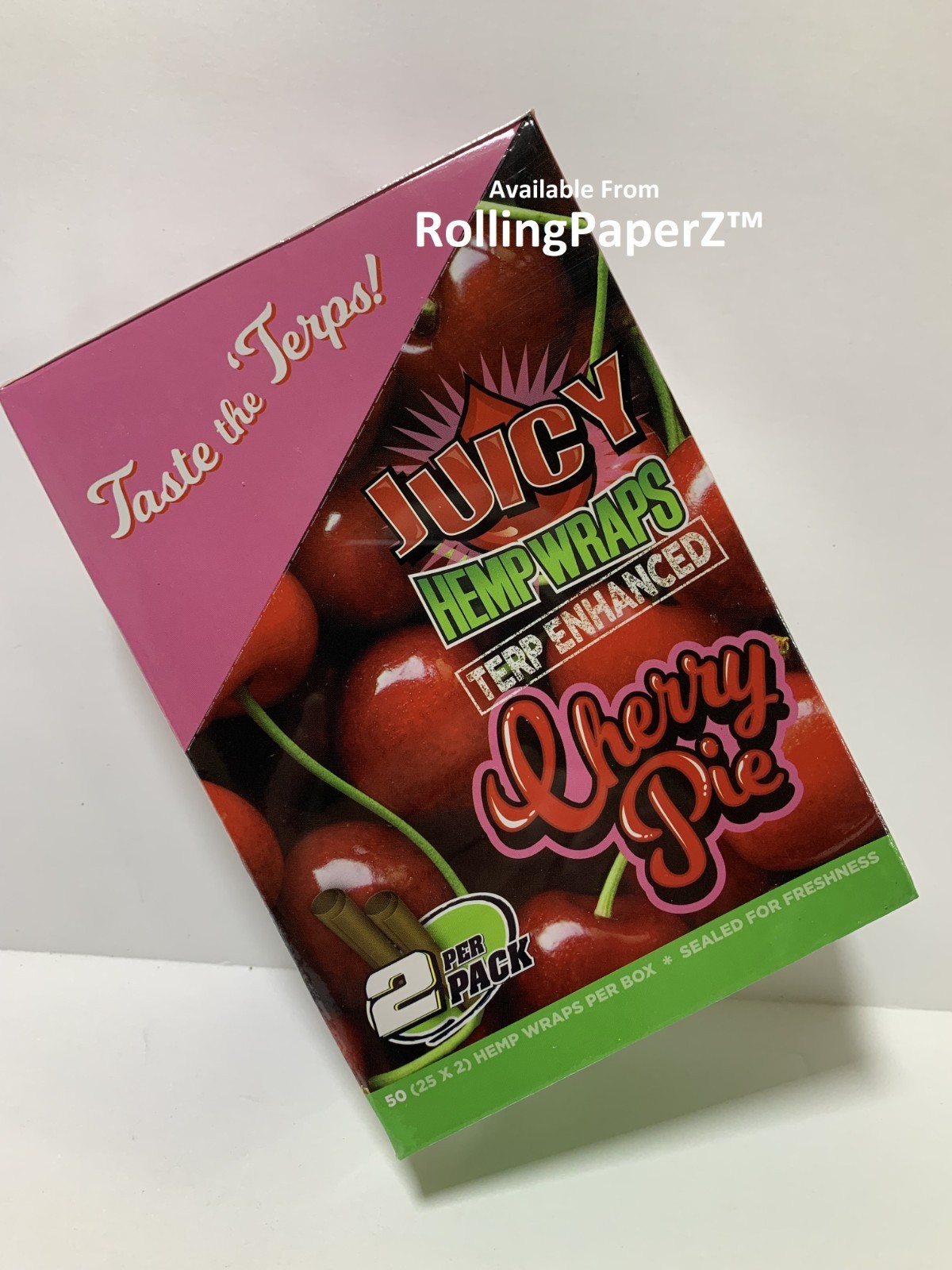 5 PACKS of Juicy Jay’s Wraps CHERRY PIE 2ct Packs Sealed Fresh FREE SHIPPING!