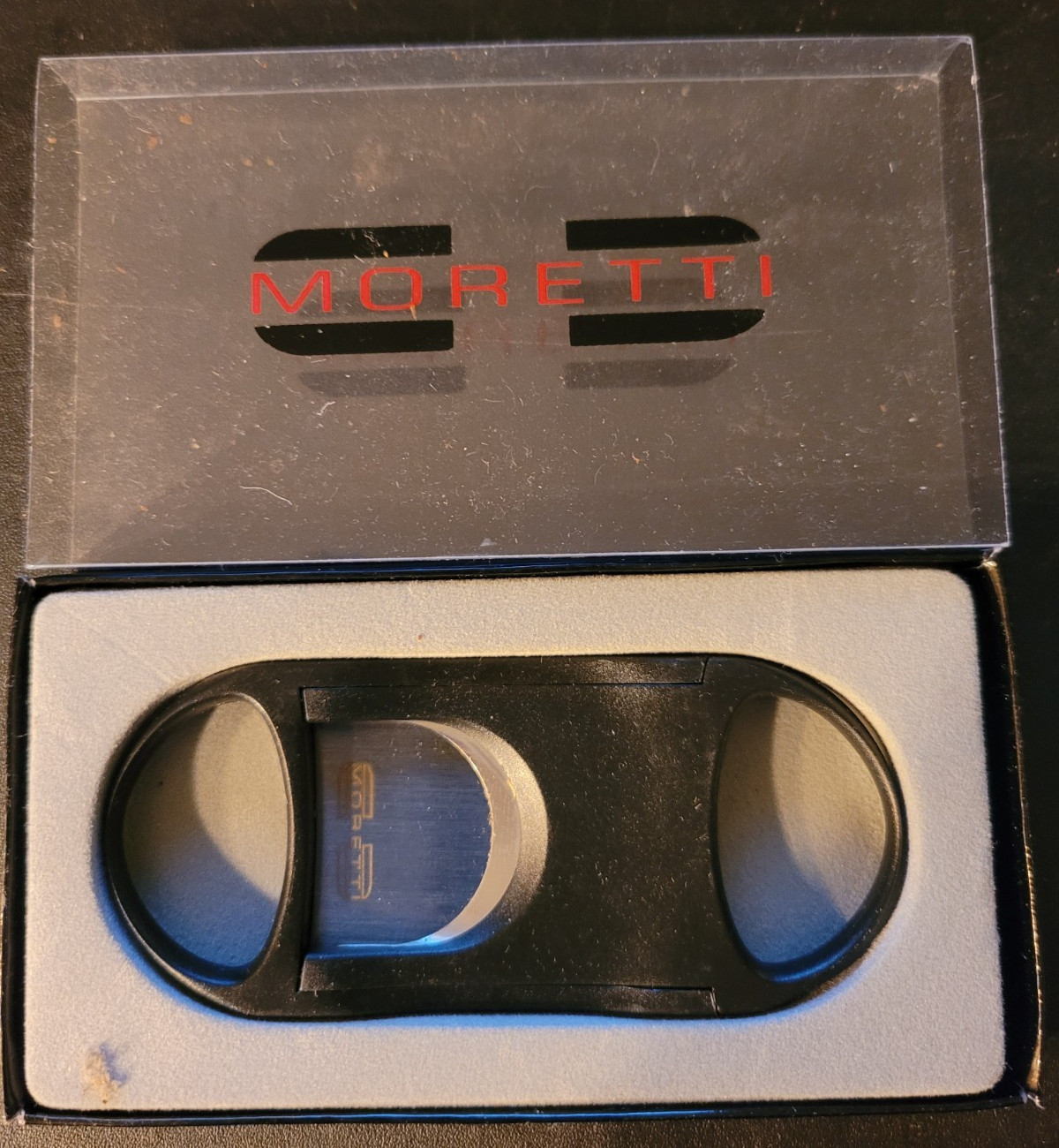 Moretti Guillotine Cigar Cutter – Stainless Steel Blades- NIB