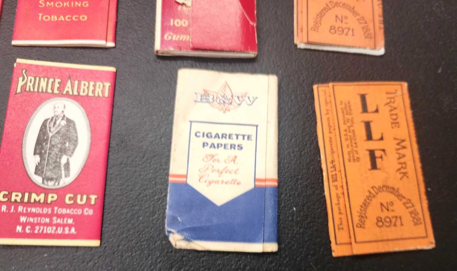 Vintage Lot Cigarette Advertising Tobacco Rolling Papers B&W Tip Top LLF P2