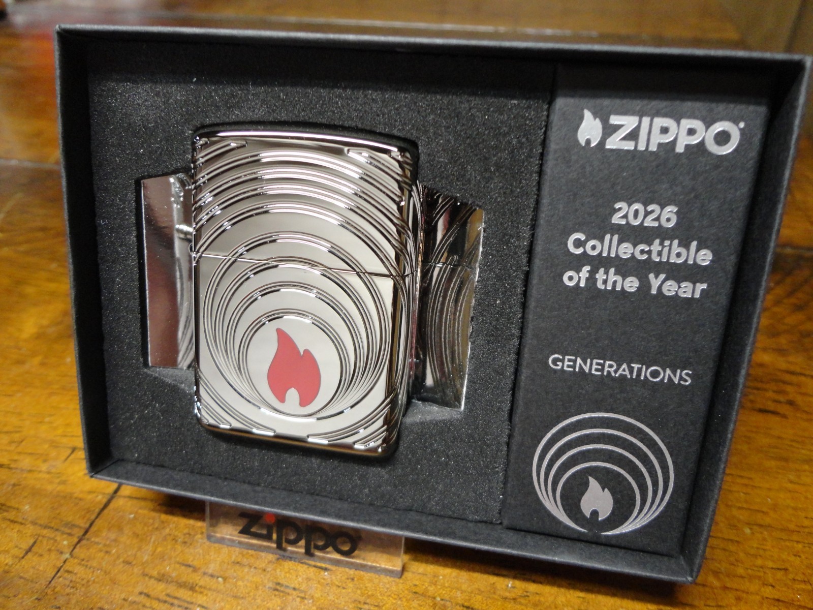GENERATIONS COLLECTIBLE OF THE YEAR ARMOR BLACK ICE ZIPPO LIGHTER 5000 MADE 2026