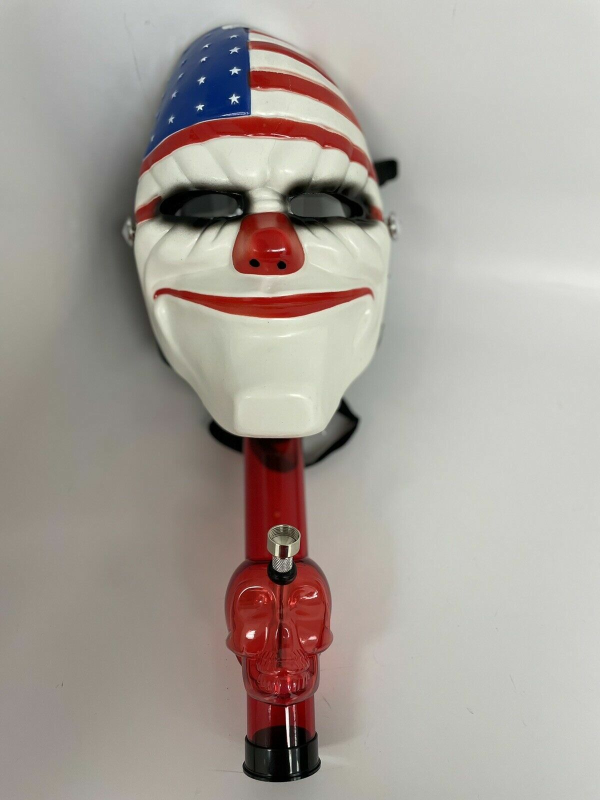 Premium Hookah Gas Mask with Bong – USA American Flag Face Quality Mask