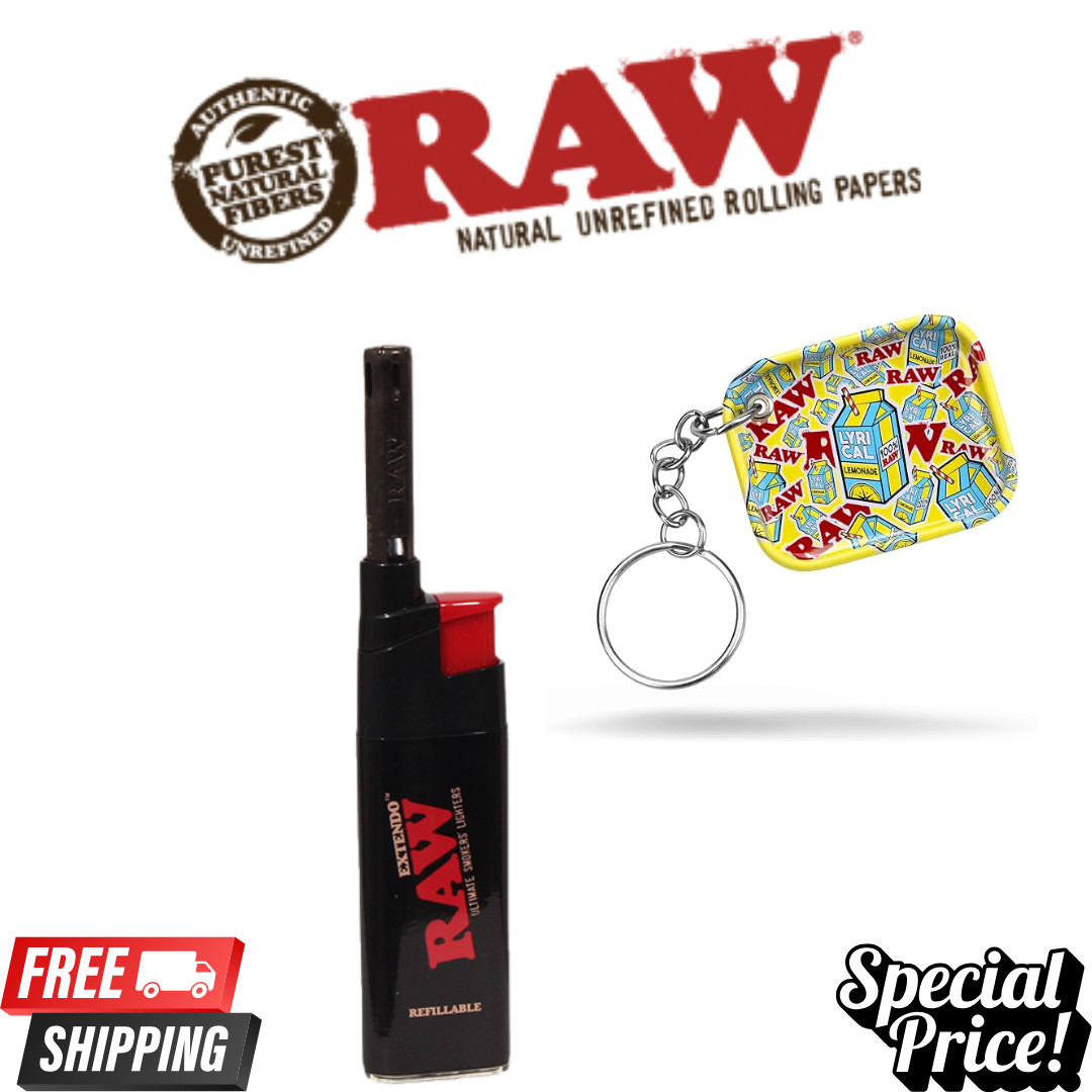 Raw Smokers Lighter or Torch Refillable w/ Raw x Lyrical Lemonade Key Chain