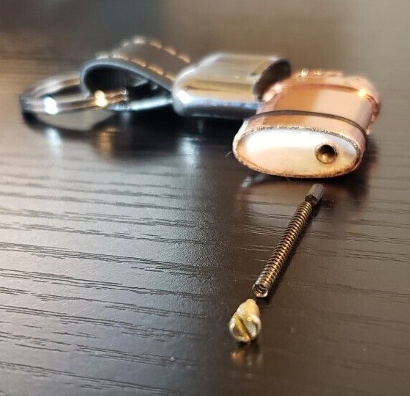 MINI KEYCHAIN Lighter Fluid USA oil lighter Fuel EDC Small Camping Hike Fire
