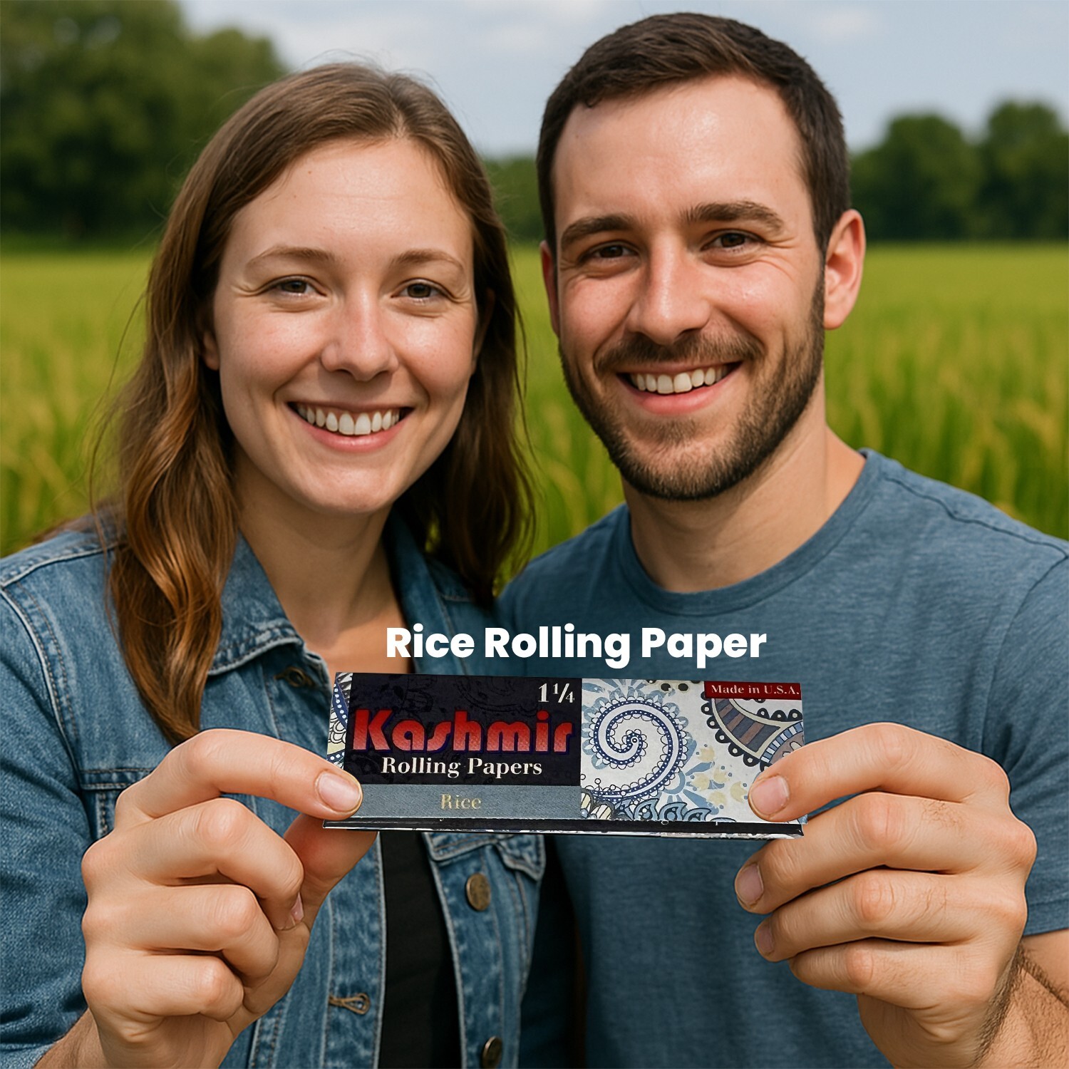 Rice Rolling Papers Ultra Thin 50 Pack 1.25 1 1/4 Size 50 Pack = 1600 Leaves