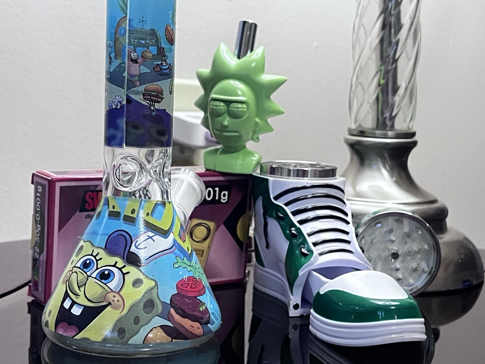 Rick And Morty SpongeBob Rukio Hookah Accessories Set Hookah Accessories Set