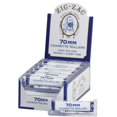 😎6 PACK OF ZIG-ZAG 70MM PLASTIC RYO CIGARETTE ROLLING MACHINE💚HAND ROLLERS💛