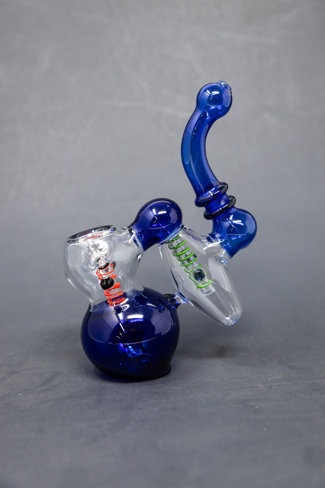Hookah Water Pipe 7″ Blue Double Chamber Tobacco Bubbler Bong – Fast Ship