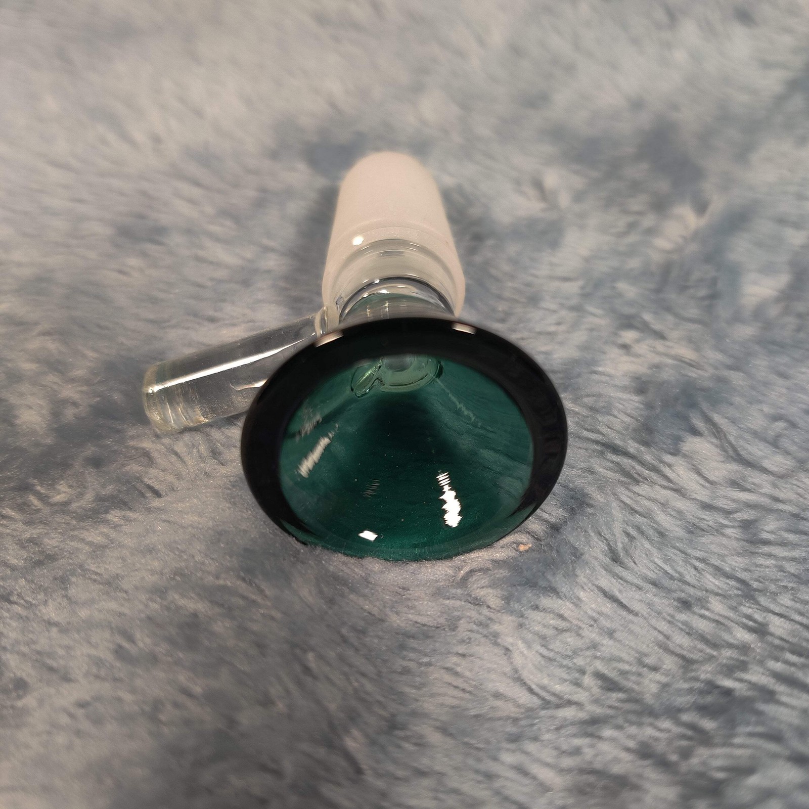 14mm Male Misty Blue Glass Bowl Replacement Tobacco Herb Water Pipe Piece