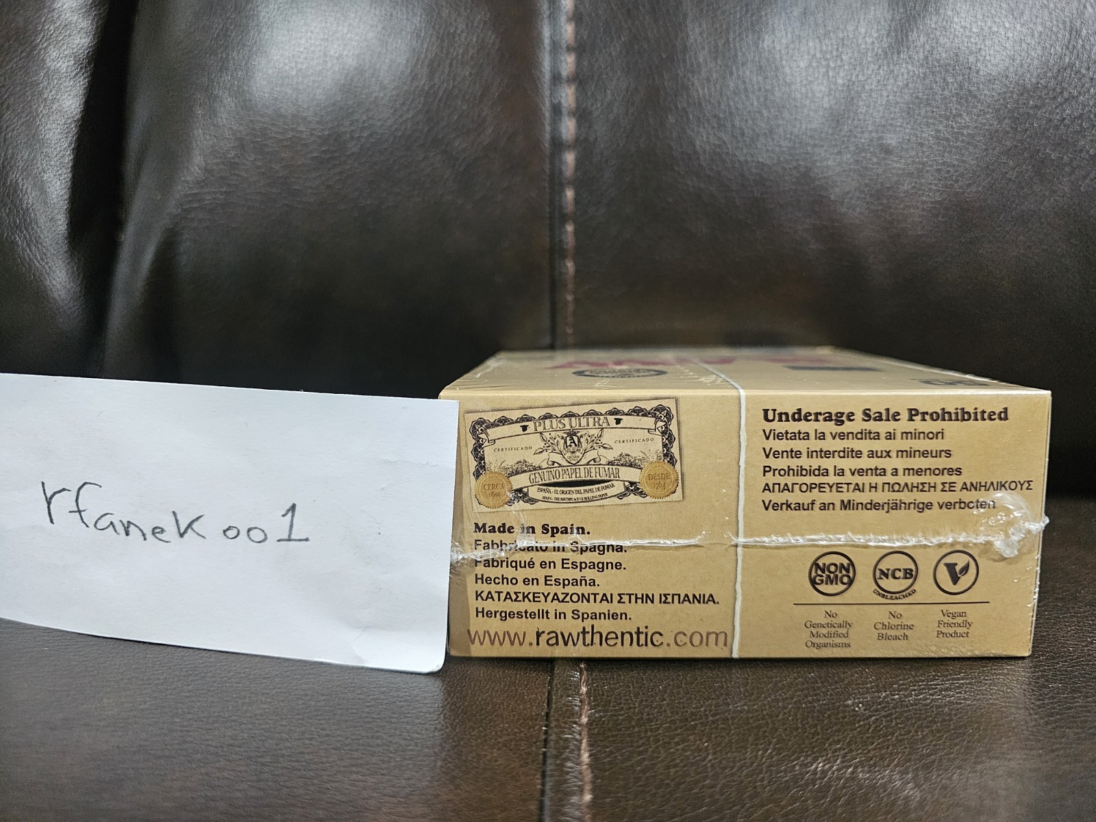 Raw Classic King Size Slim Rolling Paper (Box of 50) 100% Authentic!