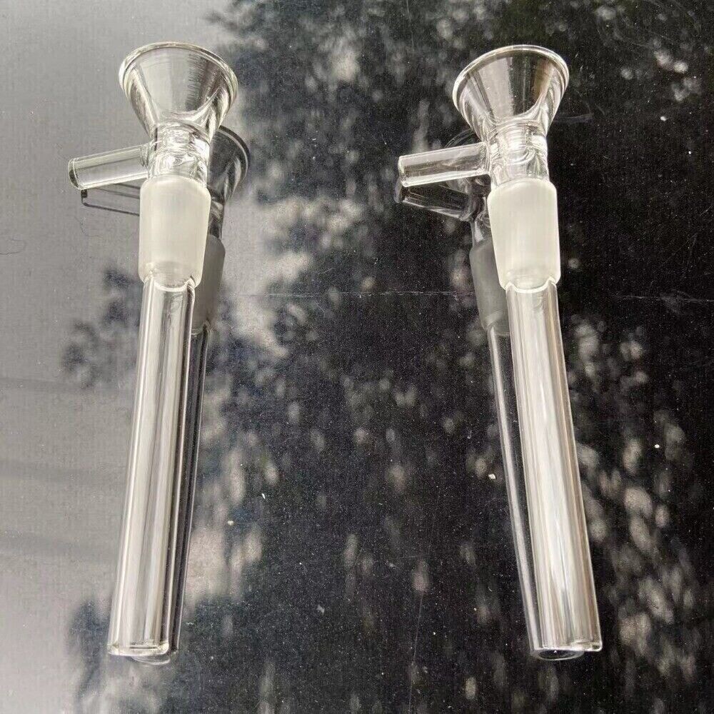 5PCS 4.5″ One Piece Downstem & 14mm Bowl for Smoking Bong Water Pipe Hookah US
