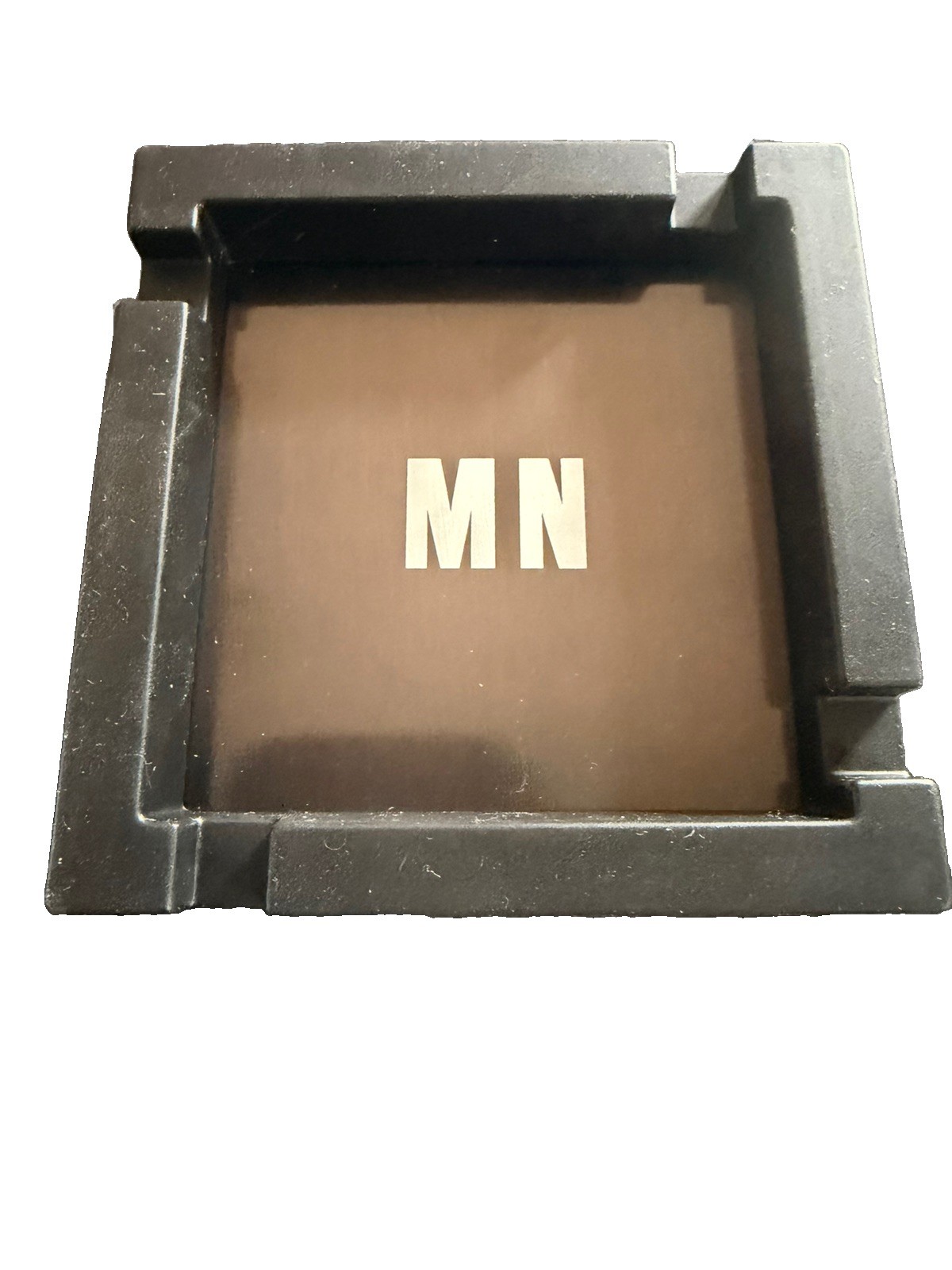 Cigarette Ashtray, Silicone Square Ashtray with Metal Insert “MN” Indoor/Outdoor