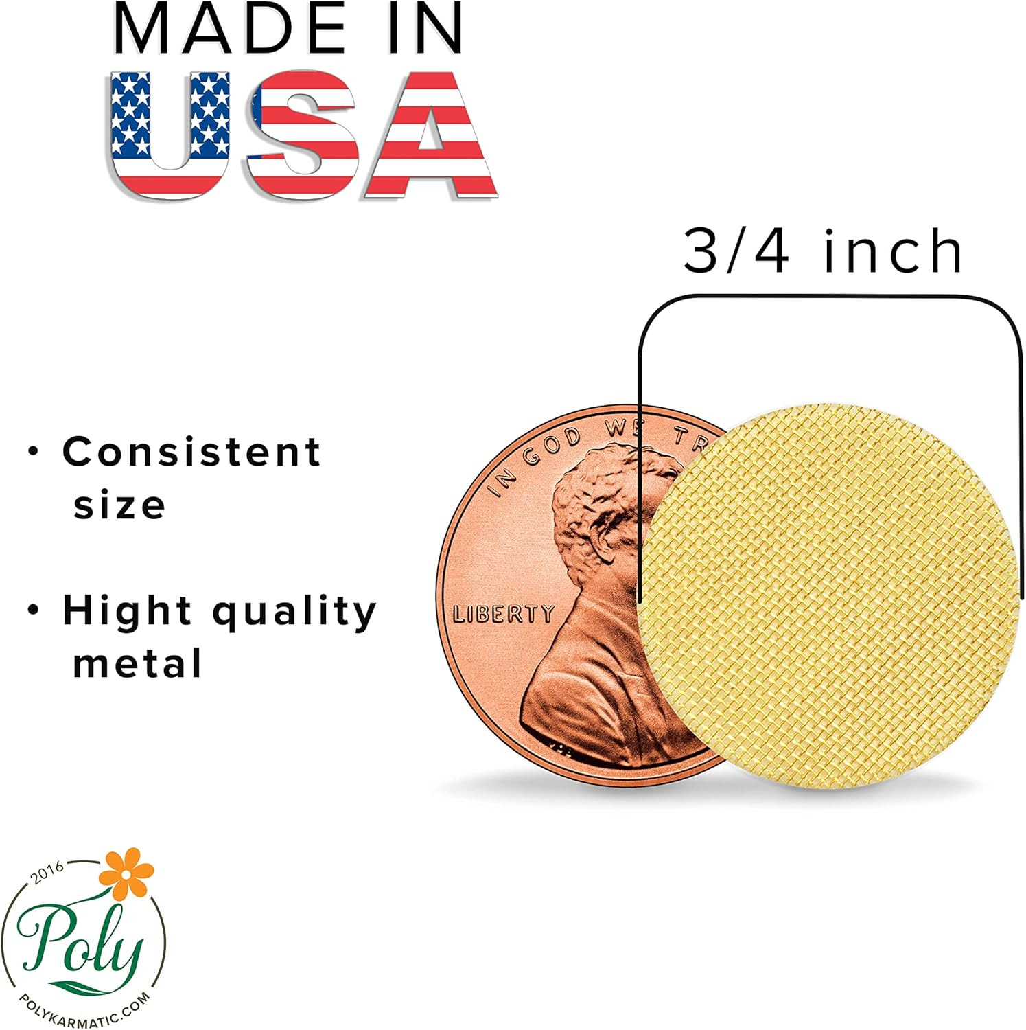 3/4 in Brass Pipe Screens Made in USA (100)