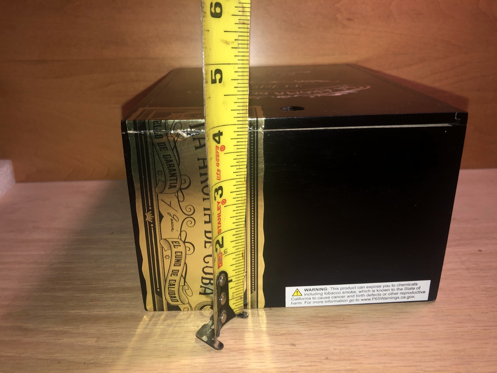 MULTIPLE AVAILABLE La Aroma de Cuba El Jefe 7.75×6.25×4 WOOD Cigar Box BLACK