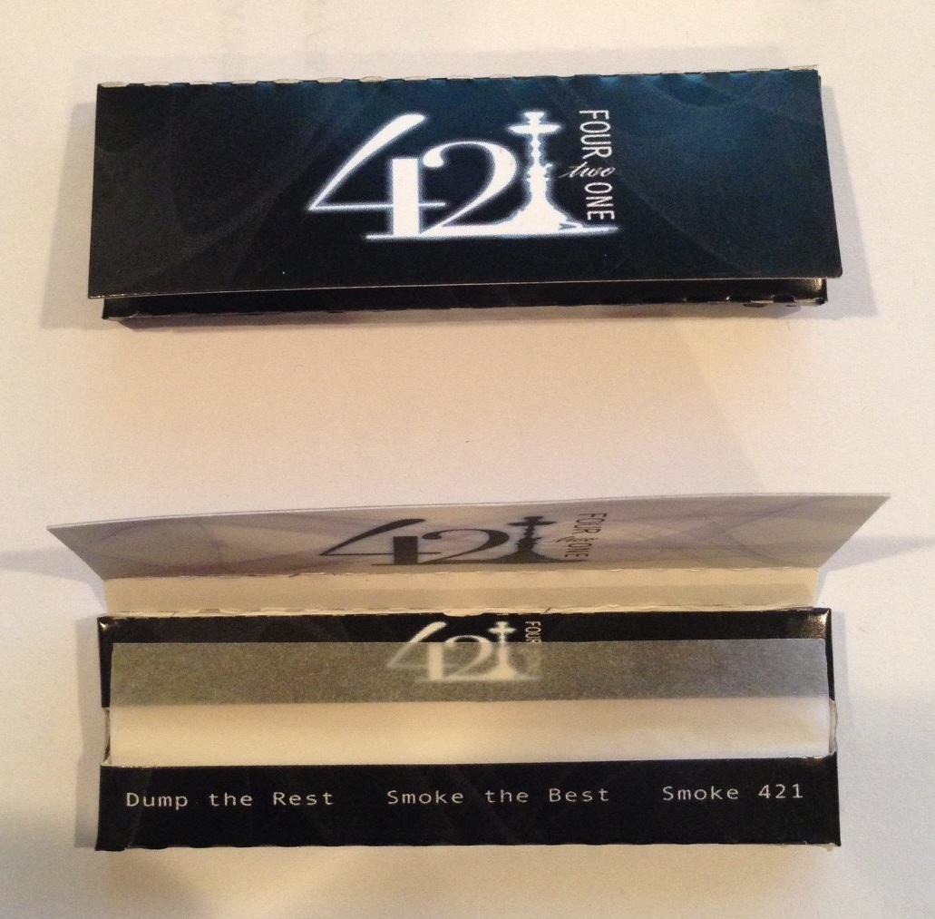 1 pack of 421 Cigarette Smoking Rolling Paper Regular Size 50 Papers