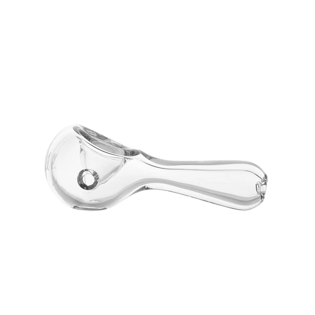 MJ Arsenal 4″ Pioneer Collectible Glass Hand Smoking Tobcacco Pipe w Bowl CLEAR