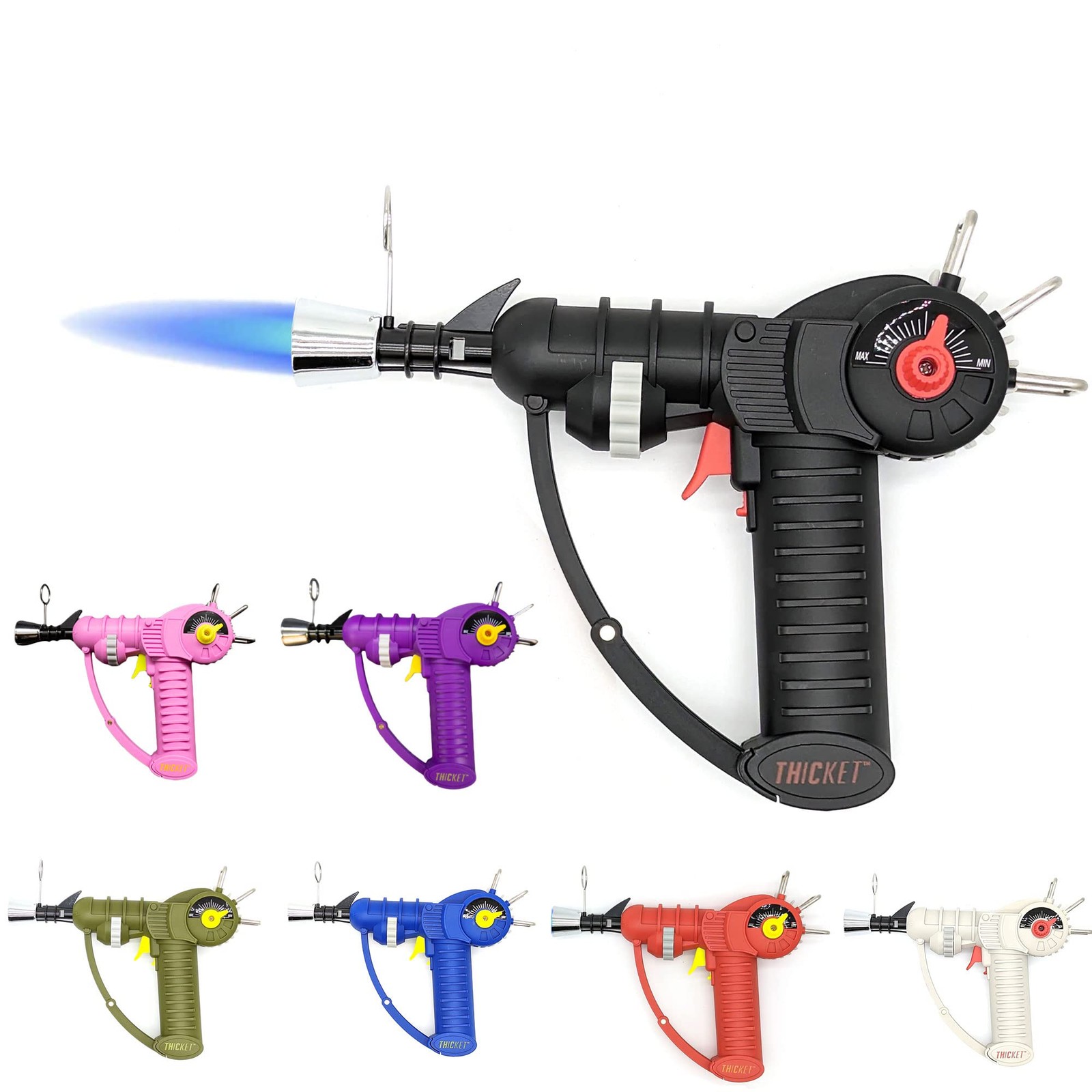 Raygun Mechanical Butane Torch Lighter Adjustable Flame Refillable Portable Use