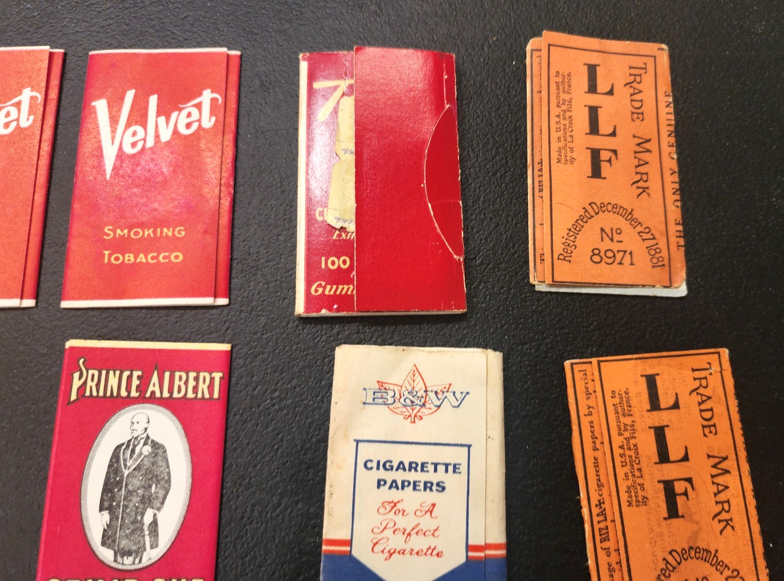 Vintage Lot Cigarette Advertising Tobacco Rolling Papers B&W Tip Top LLF P2
