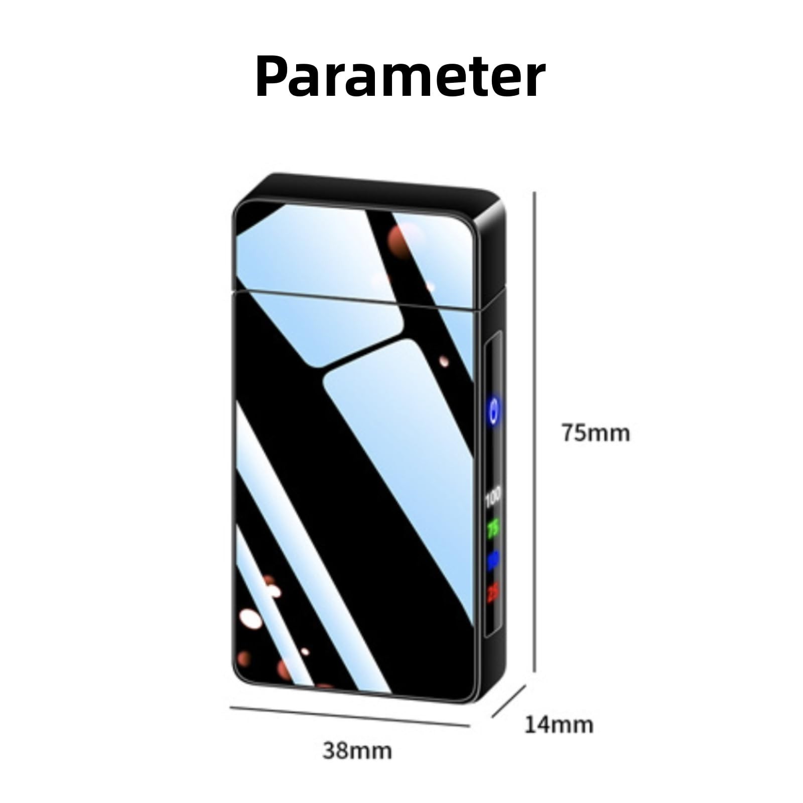 2-in-1 Dual Arc Jet Torch Lighter, Windproof USB Rechargeable Plasma, LED Indica