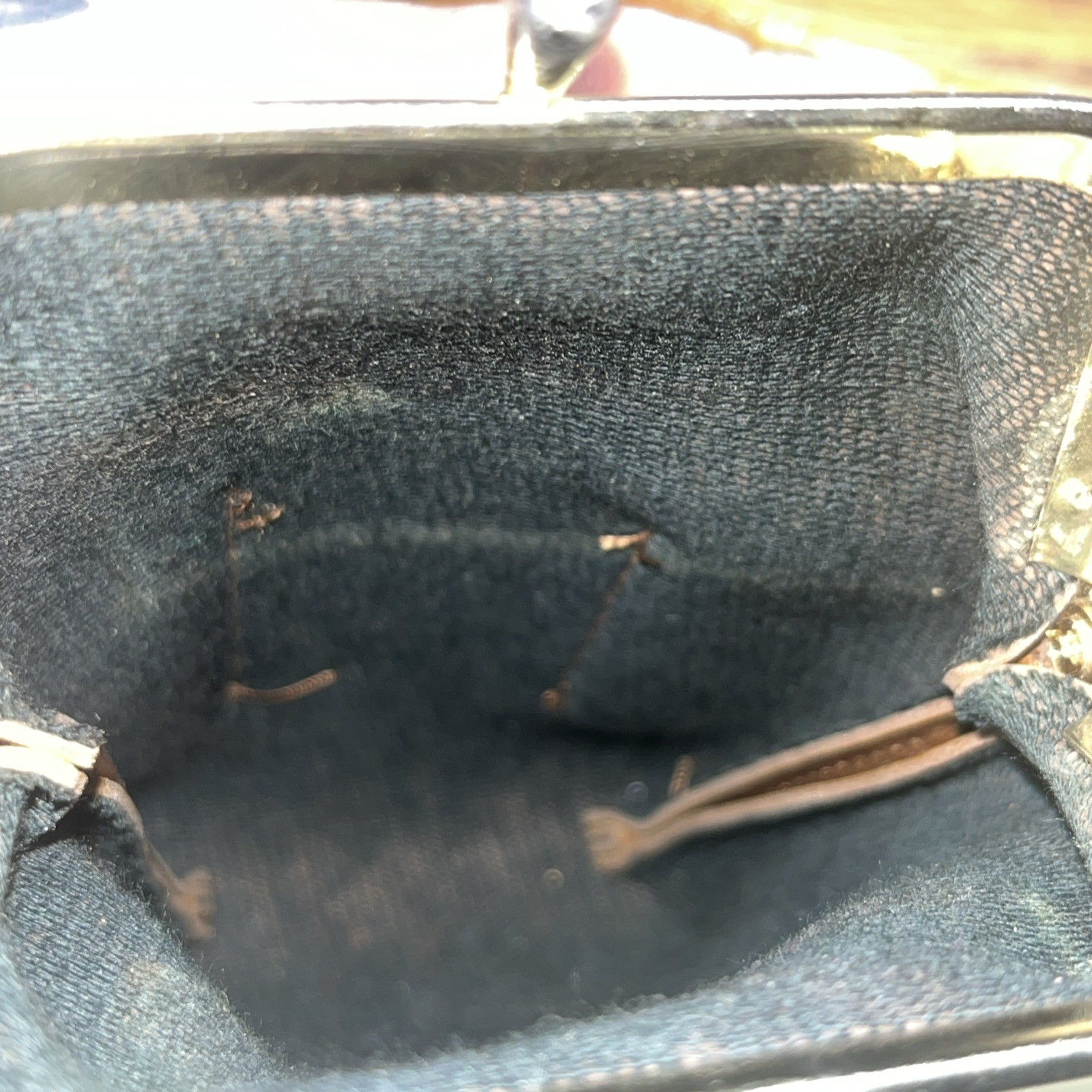 Vtg Faux Leather Framed CIGARETTE~LIGHTER Case/Coin Purse MCM**READ**
