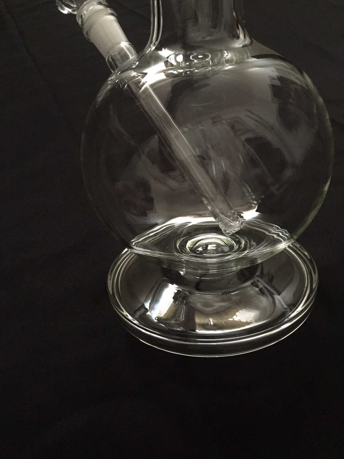 50mm is the tube diameter 5mm Thick Glass Water Pipe Bong Bubble(base)24”Inch