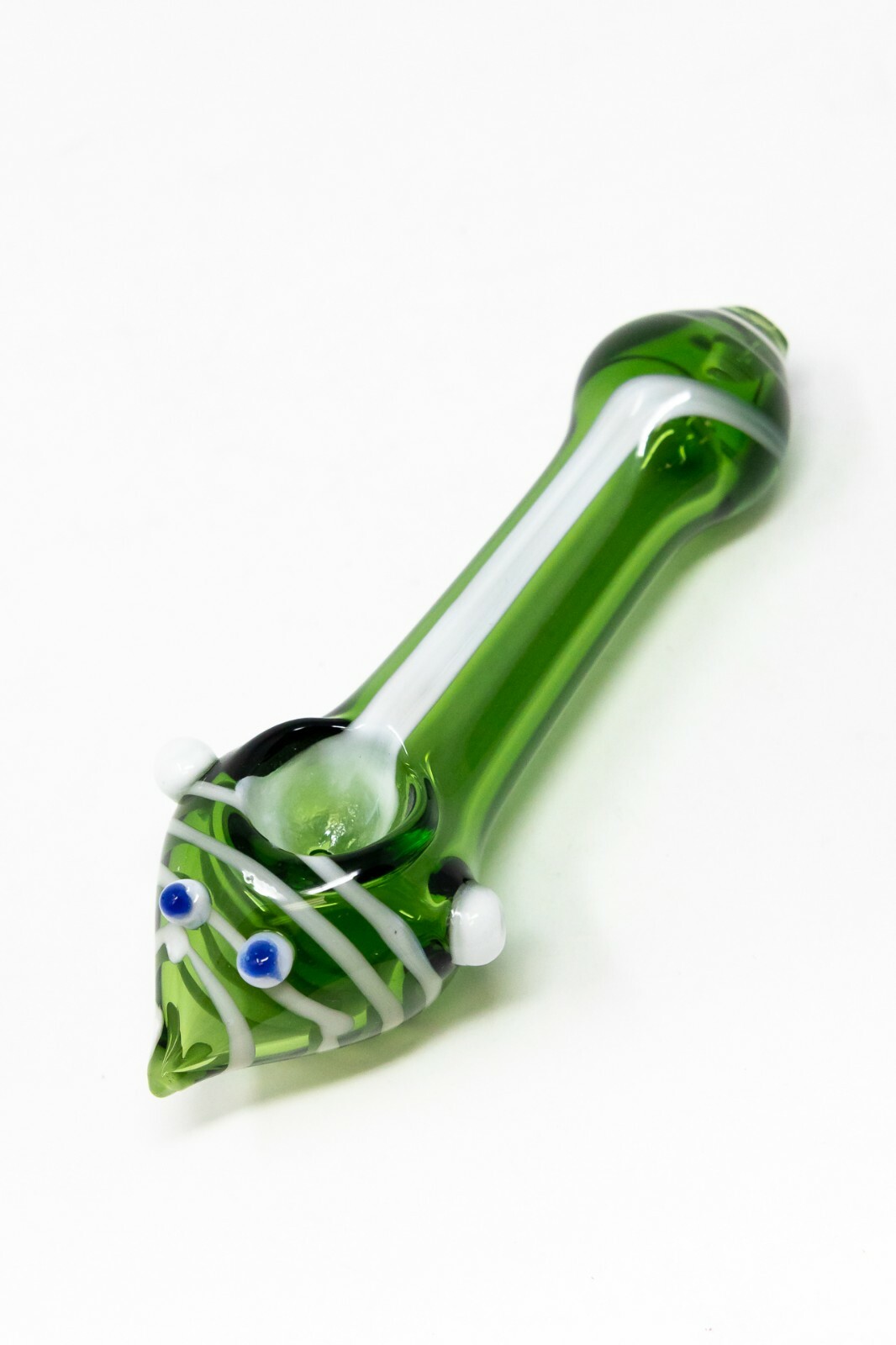 4″ Collectible Googly Eyes Green TOBACCO Glass Handmade Smoking Pipe – Fast Ship