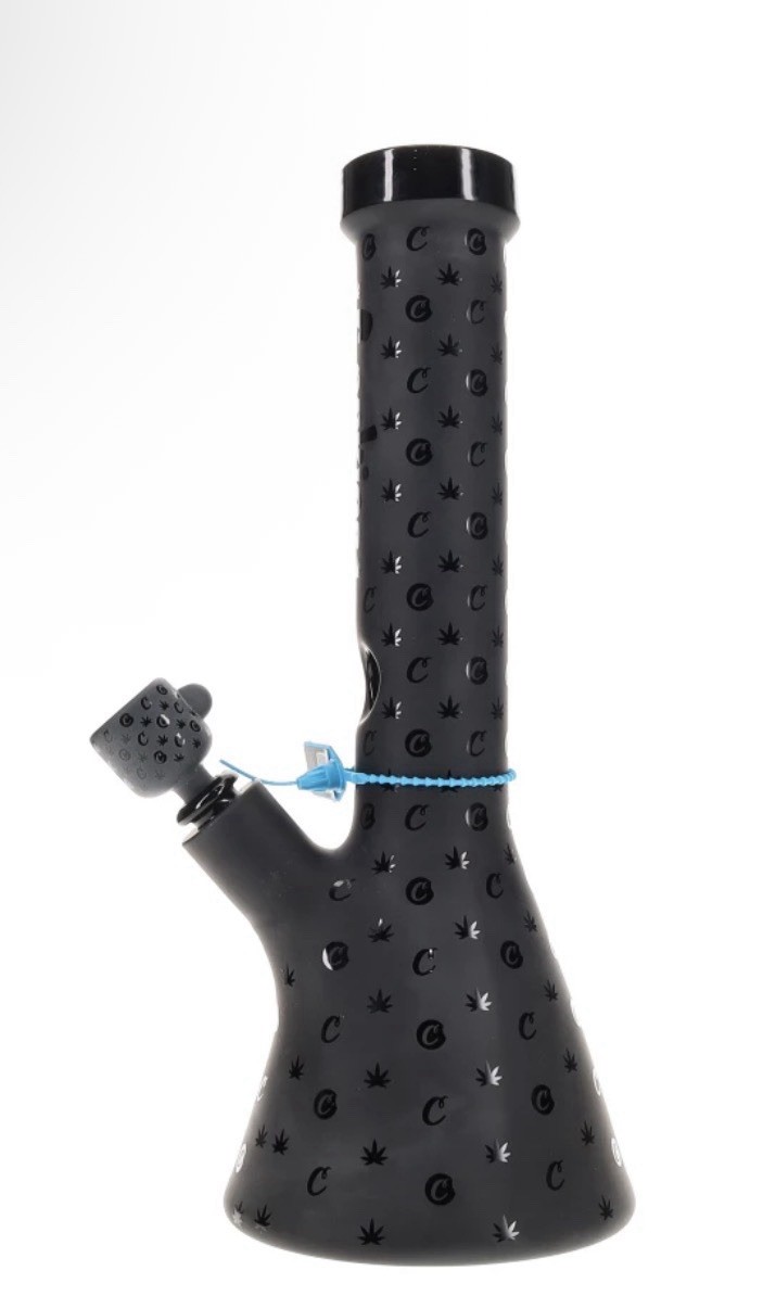 Cookies Matte Black 14” Beaker Bong Set