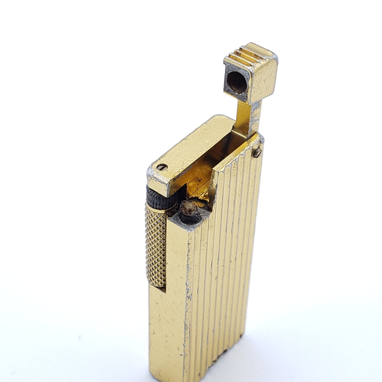 Vintage Pan Am Penguin Cygnus Ribbed Petrol Roller Lighter – Japan 1950s