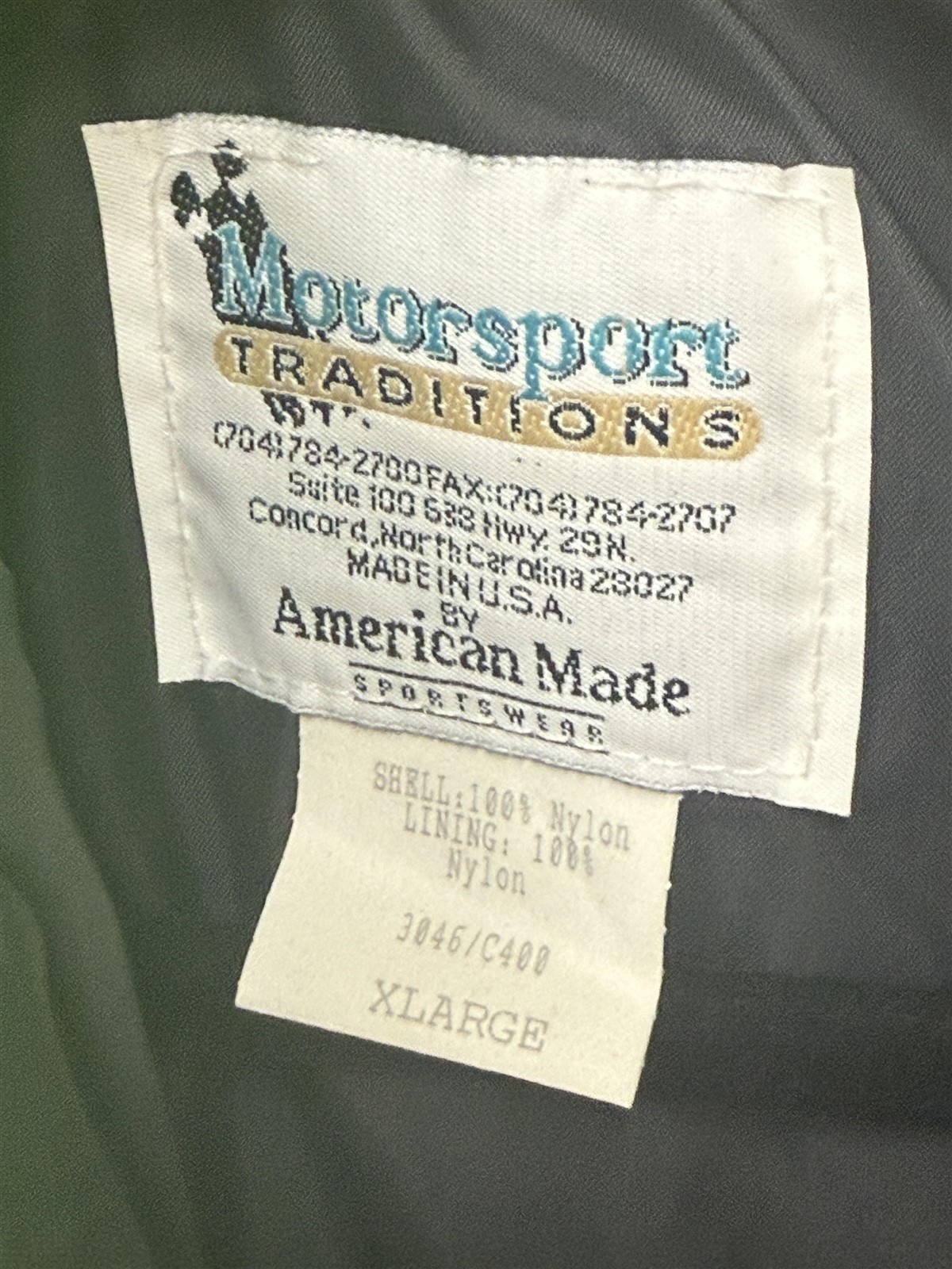 VTG Joe Camel R.J. Reynolds Smokin Joe’s Racing Nylon Jacket XL (Hut Stricklin)