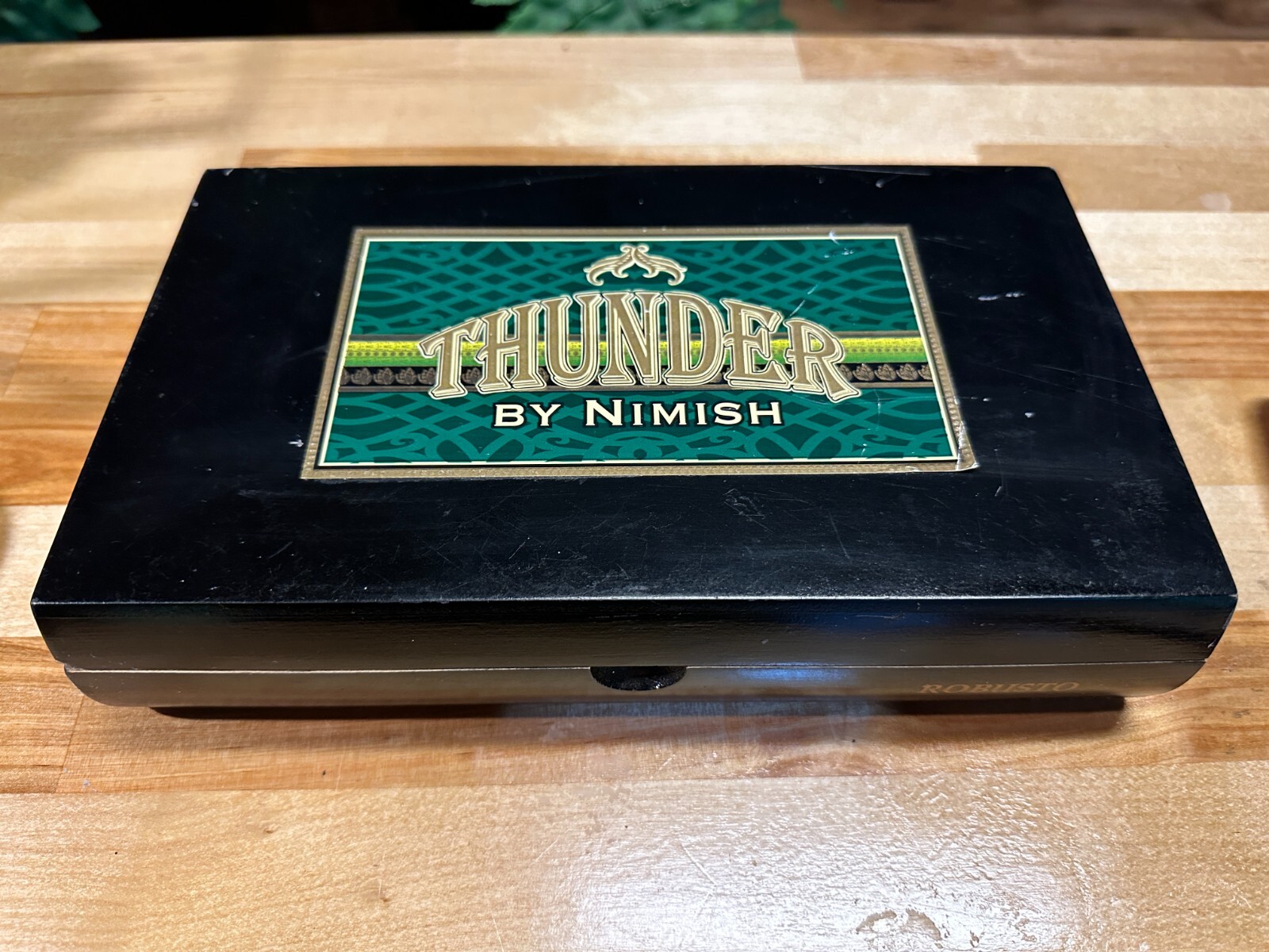 Thunder By Nimish Robust Empty Cigar Cigarillo Storage Box From Nicaragua