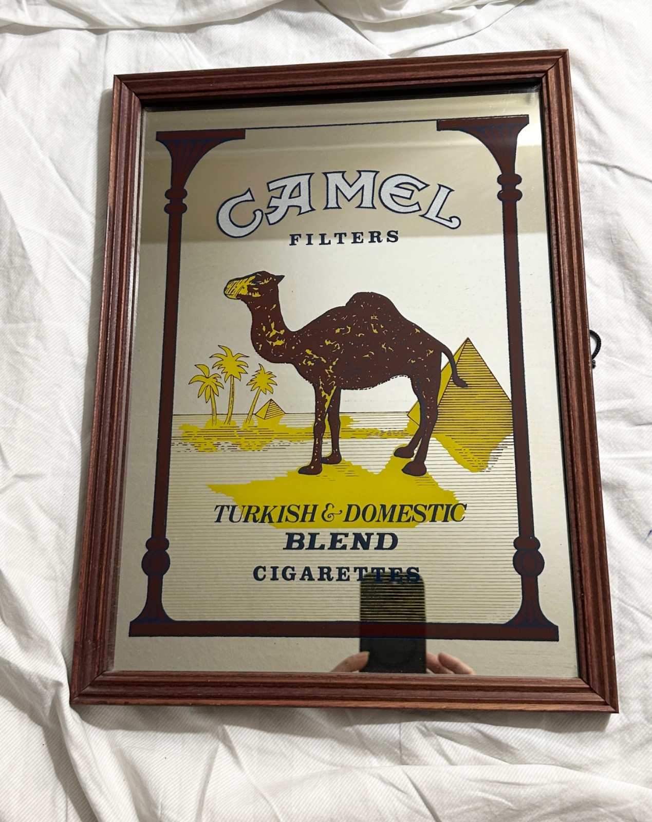 Vintage Camel Mirror 🐪 Cigarettes Advertising Pub & Deck of Camel Cards