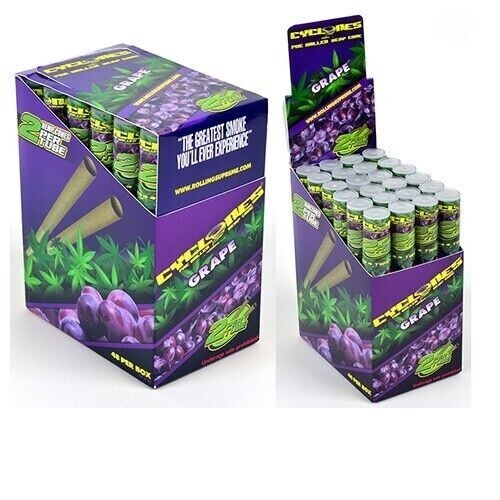 CYCLONES HMP CONES – GRAPE – BOX 24 TUBES/ 2 PER TUBE/ 48 CONES TOTAL