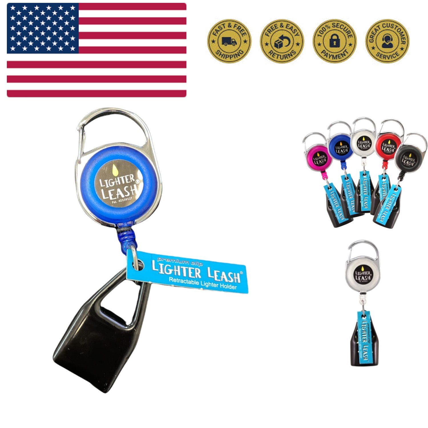 The Retractable Lighter Holder colors may vary