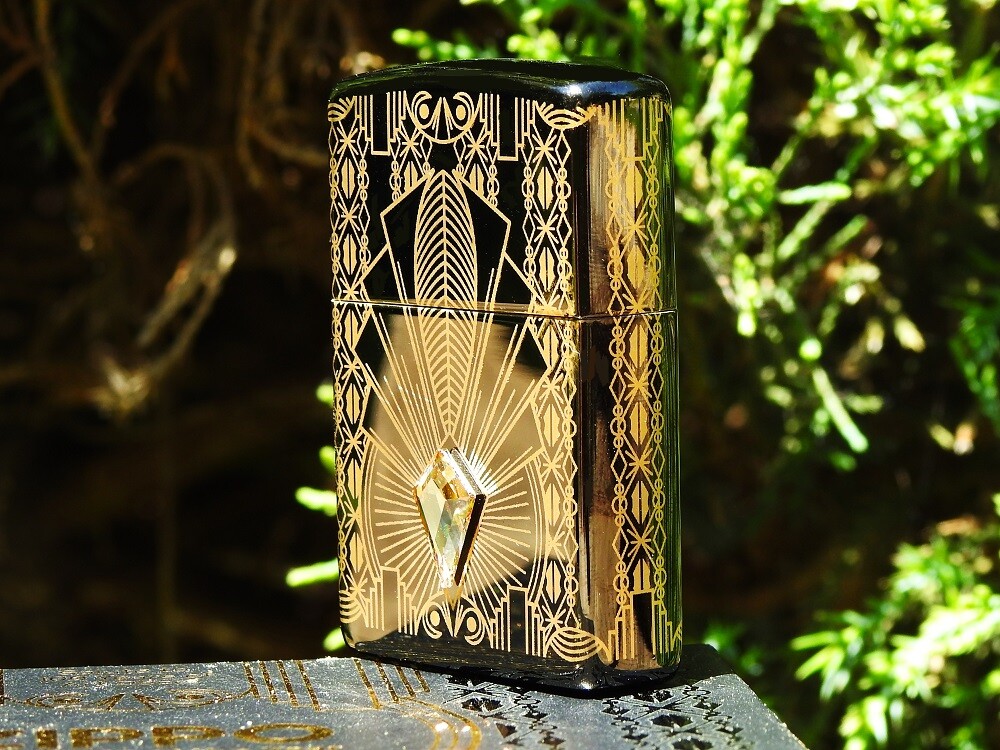 Zippo Lighter – Art Deco 2021 Collectible of the Year – COTY – Swarovski Crystal