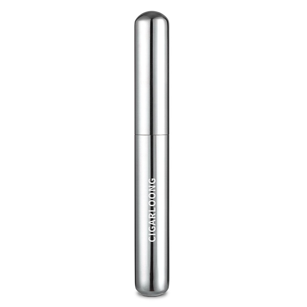 CIGARLOONG Cigar Single Tube Lock Wet Airtight Stainless Steel Travel Cigar Case