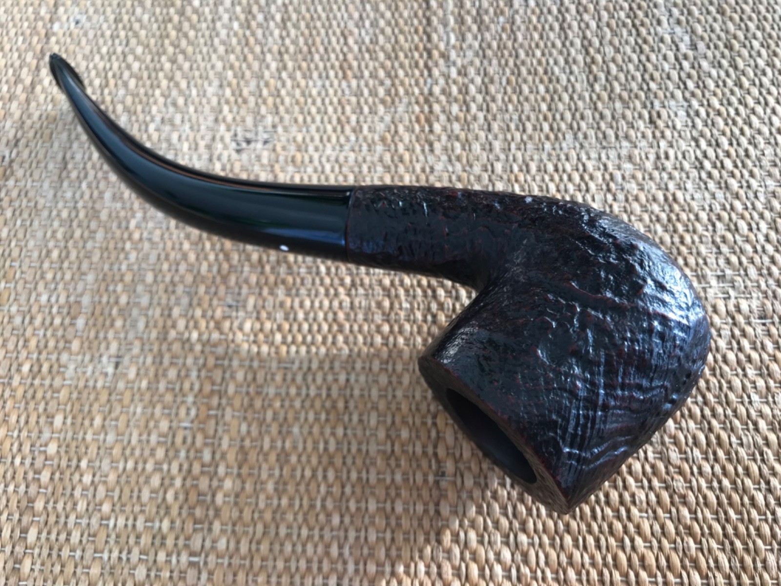 DUNHILL SHELL BRIAR 51152, GROUP 5, MADE IN ENGLAND 1978, “SWAN NECK” POT PIPE!