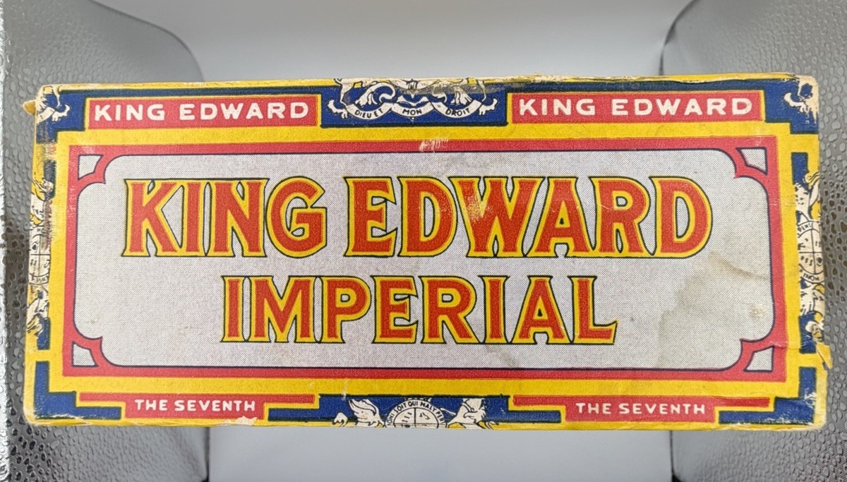 Vintage King Edward Imperial Cigar Box Empty Tobacco Advertising Swisher 50 Ciga