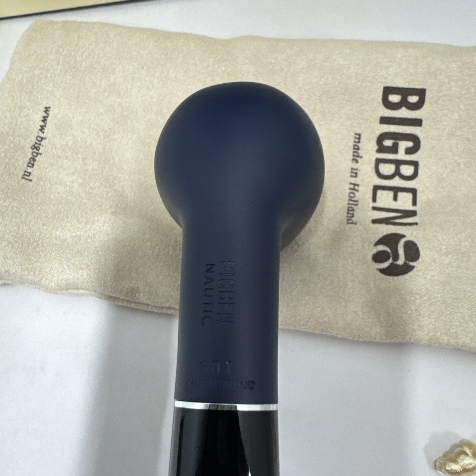 Big Ben Nautic 601 Matte Blue Bent Apple Smooth Briar Tobacco Pipe – New