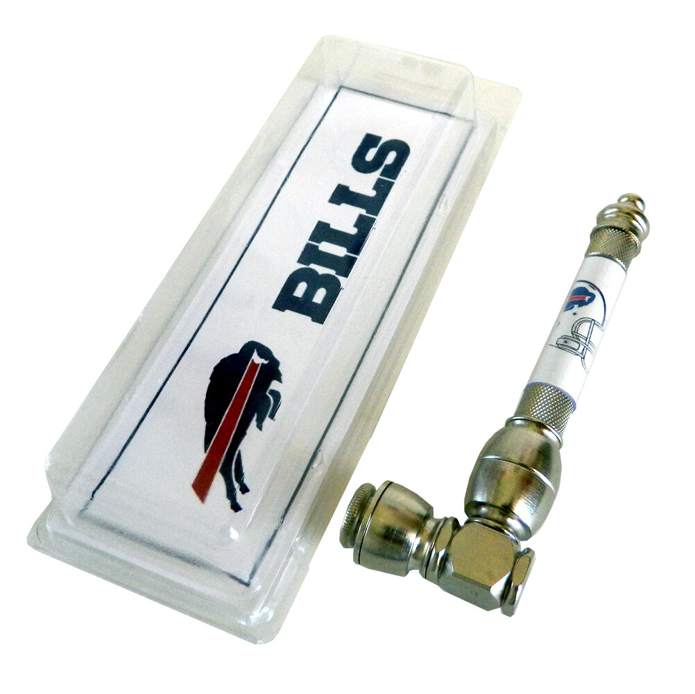 4.75 ” (120 mm) Heavy Duty Metal NFL Smoking Pipe of Buffalo Bills In Gift Box