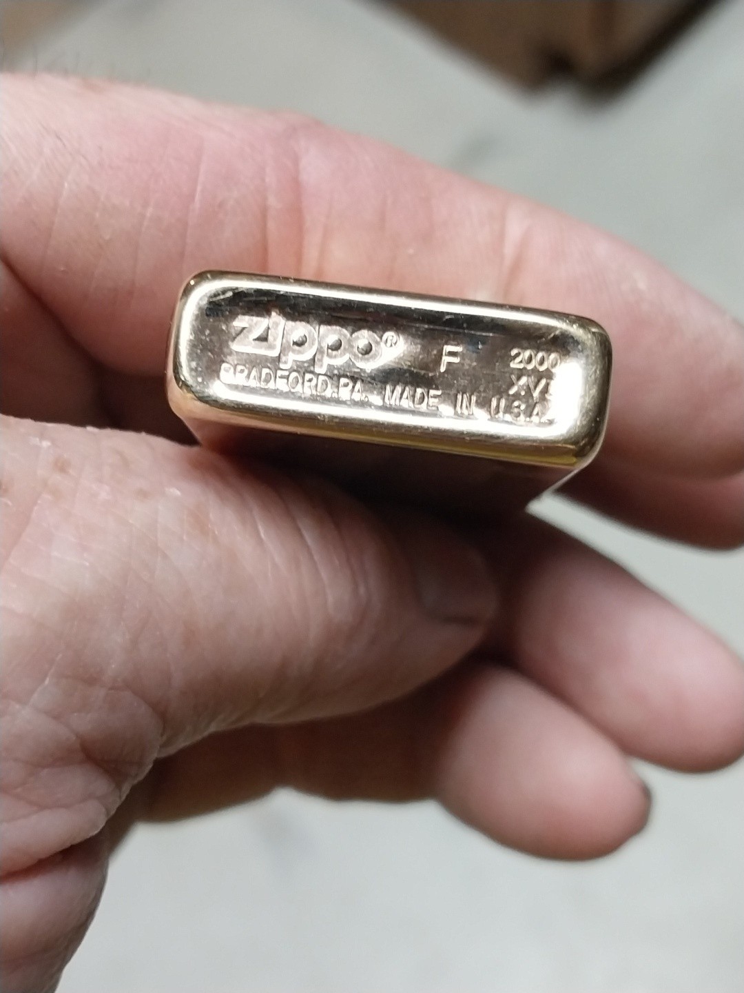 ZIPPO ROSE GOLD SLIM LIGHTER 2000