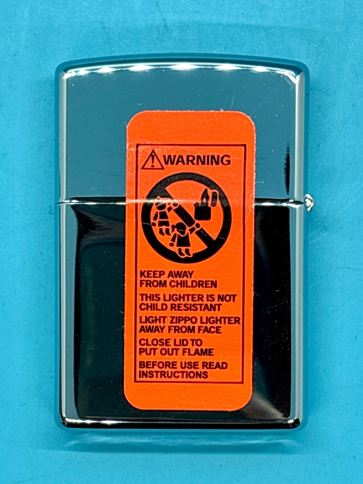 Camel Turkish Silver Zippo Lighter May 2005 Unfired w/ Tin & Orange Label
