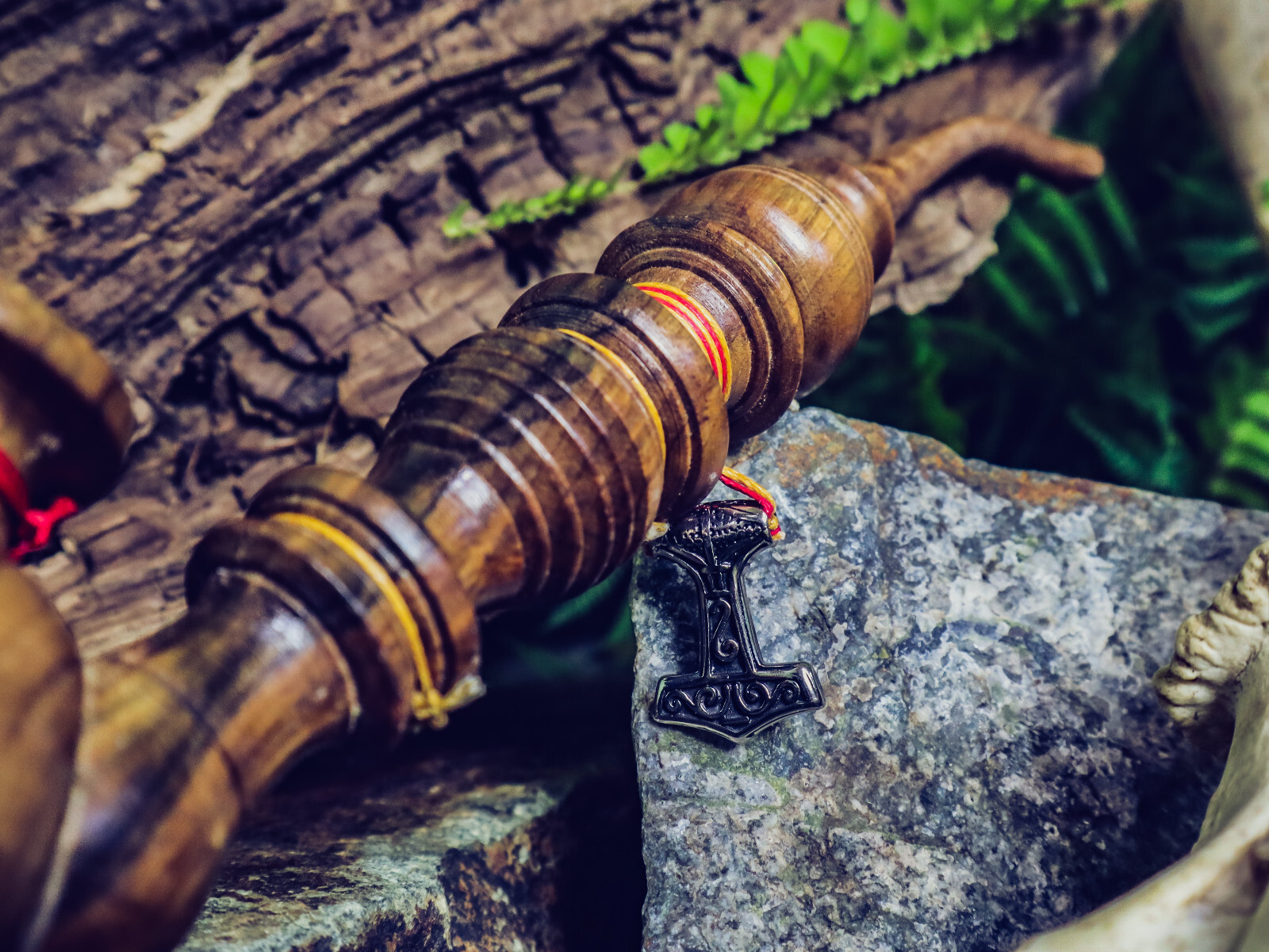 Thor the Thunder-God Tobacco Pipe / Churchwarden Wooden Pipe for Smoking