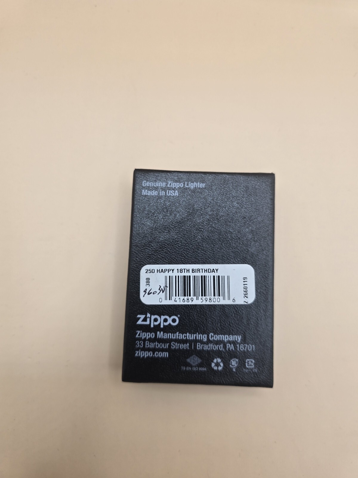 ZIPPO Happy 18th – High Polished Chrome Lighter
