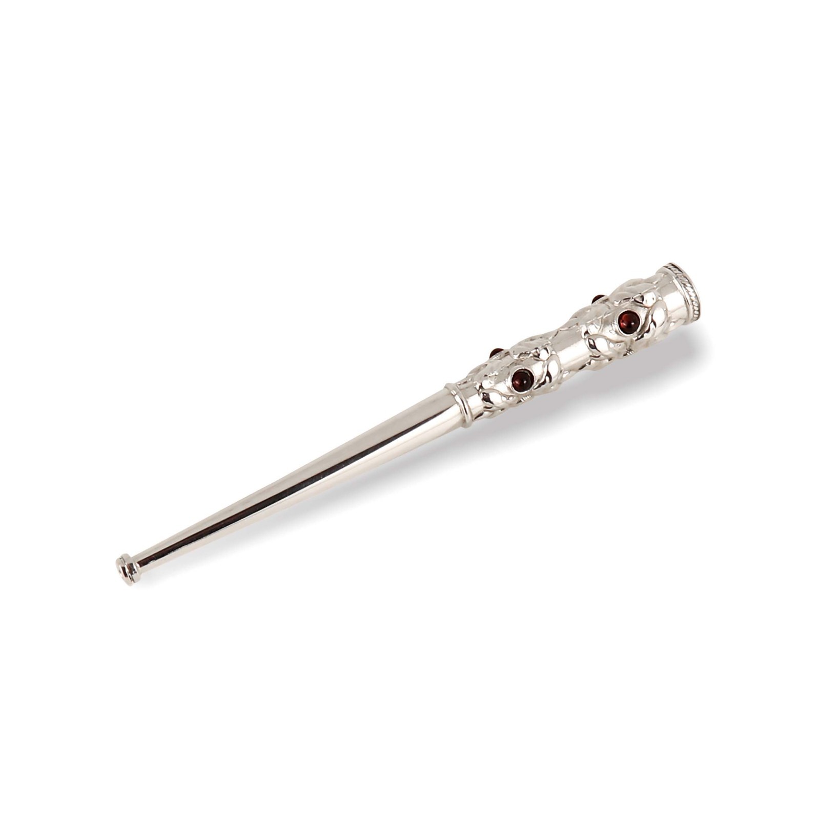 Cigarette holder for Regular Cigarettes with Garnets Made of Stainless Steel