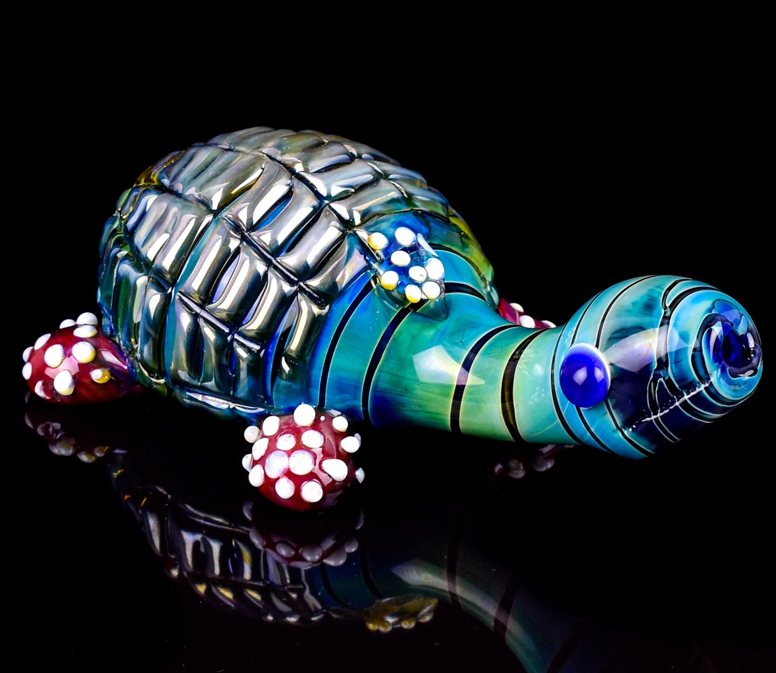 Turtle ANIMAL GLASS HAND PIPE Unique Pipe CUTE Spoon Pipe Free Shipping *USA*