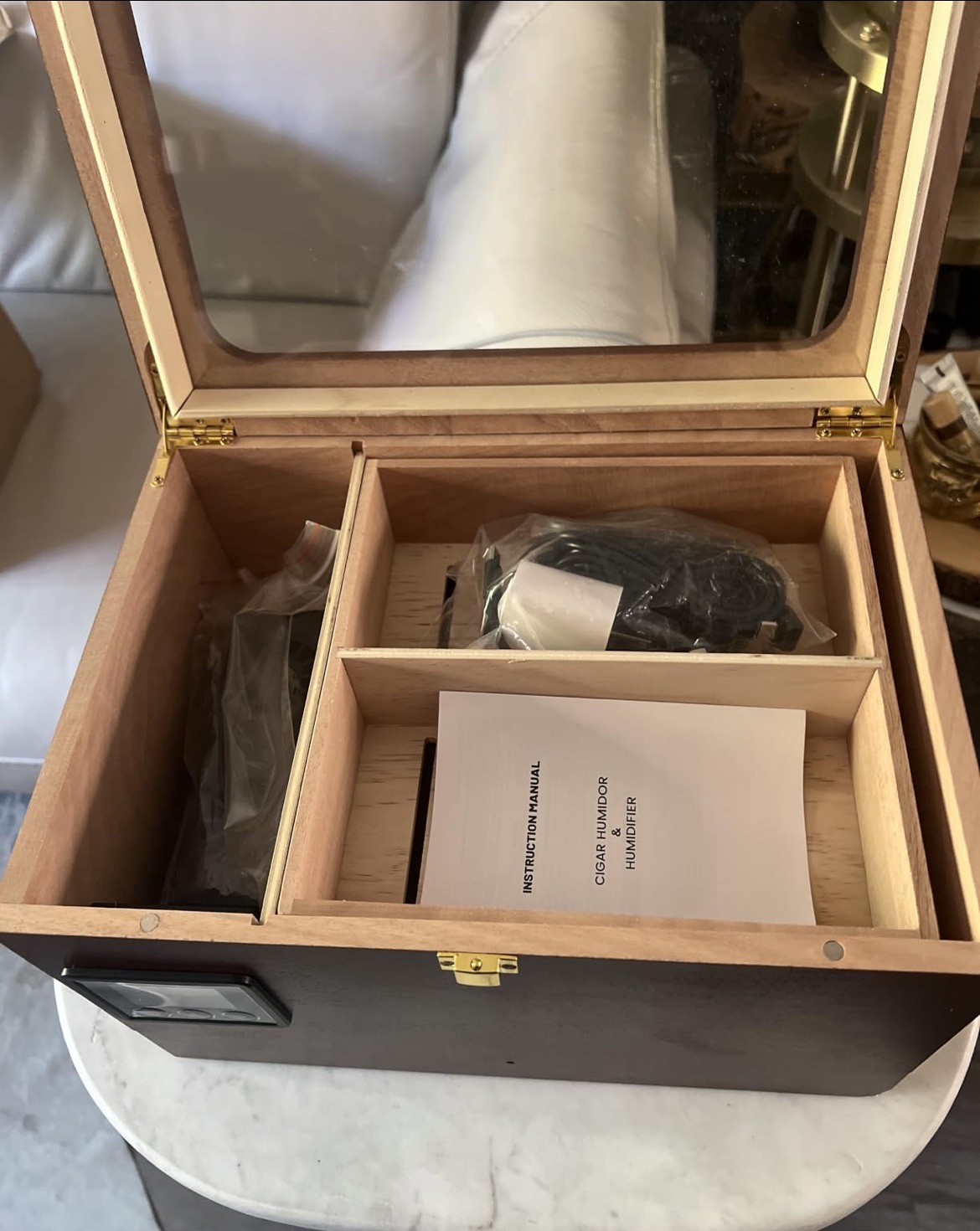 Cigar Humidor Cabinet with Electric Humidifier Precision Humidity Control