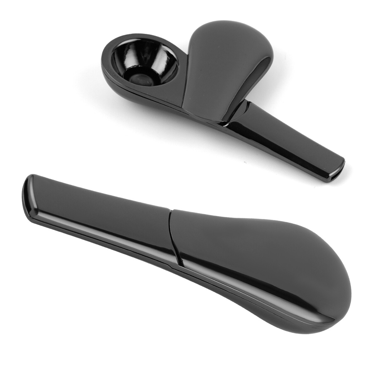 Portable Smoking Pipe Magnetic Metal Spoon Silver With Gift Box fit Men Gift USA