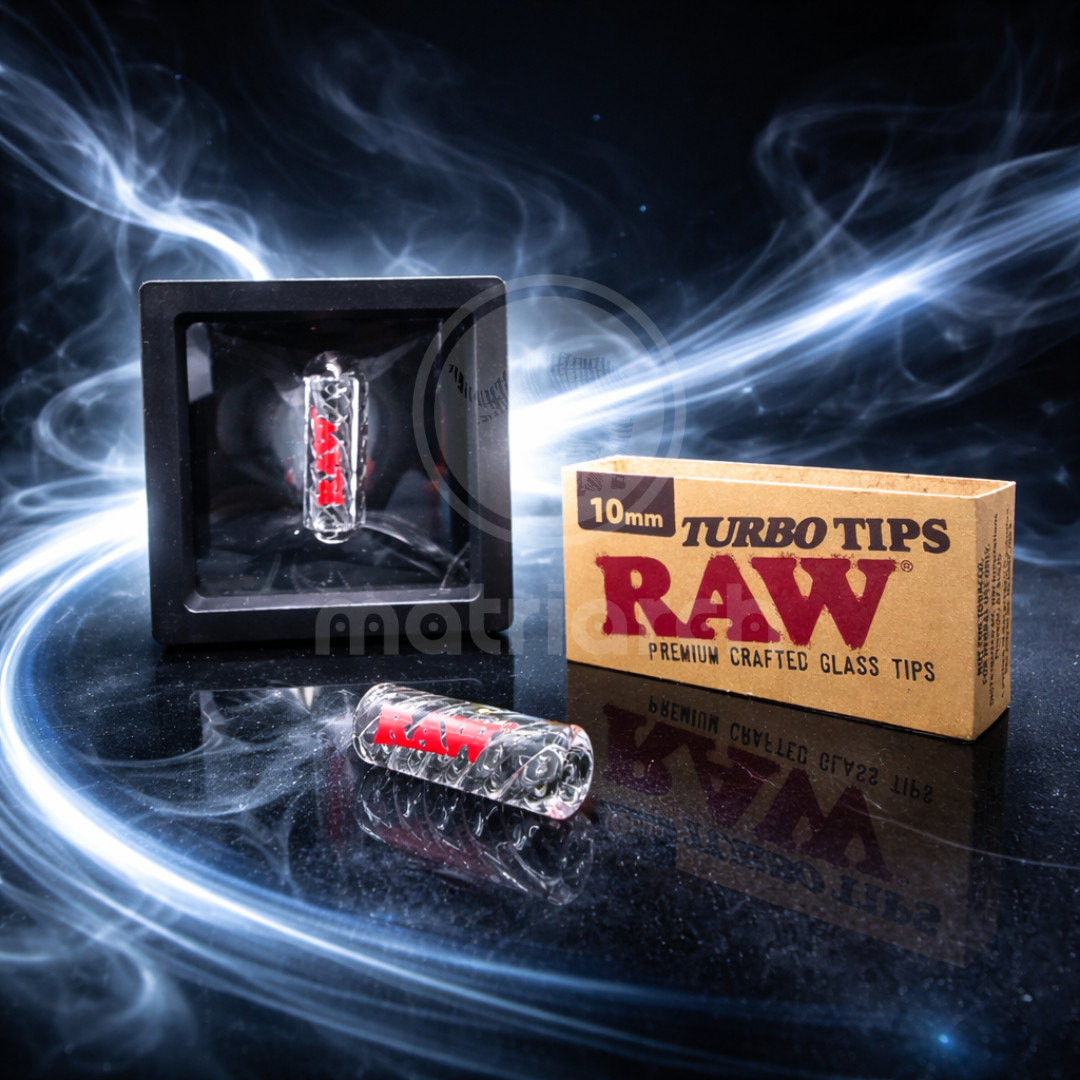 ✨ RAW Turbo Tips – 10mm Glass Tip | Genuine RAW Rolling Accessory