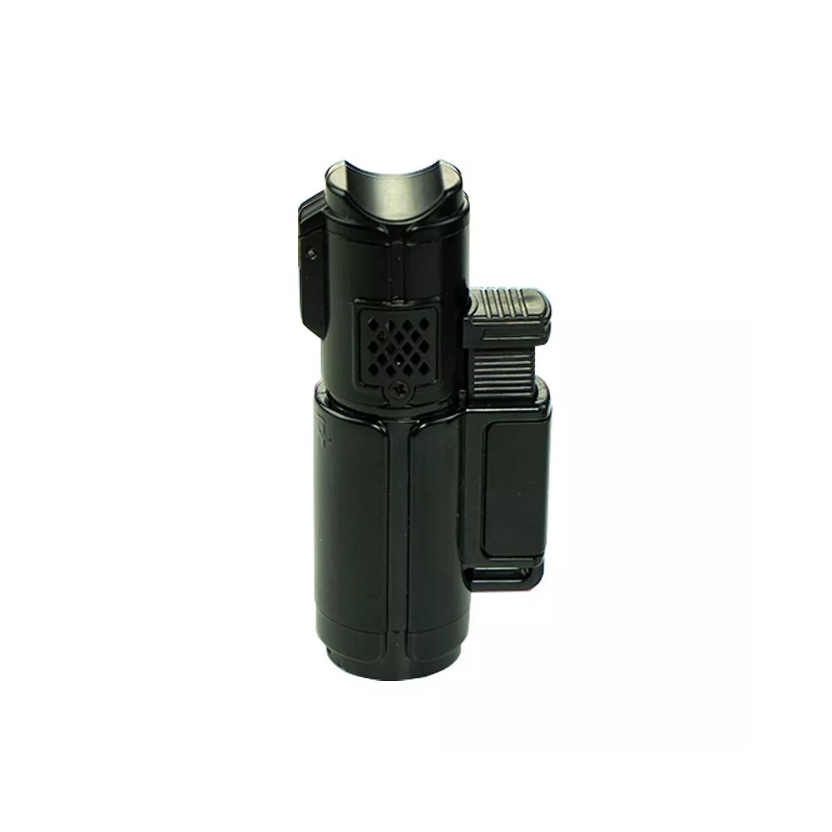 Triple Jet Flame Torch Lighter Refillable Lockable Windproof W/ Puncher/1 piece