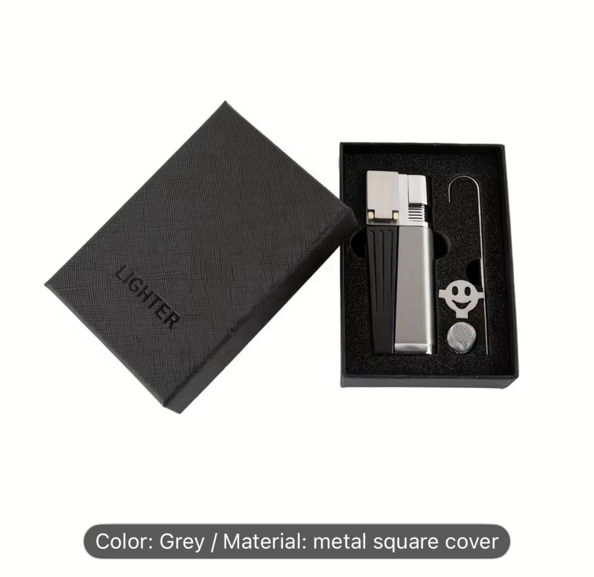 Refillable 2-in-1 Folding Pipe Lighter Adjustable Flame Metal Windproof